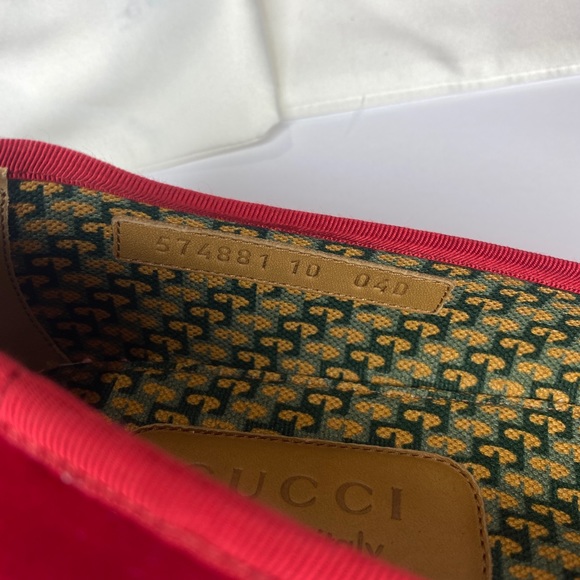 Gucci Men's Velluto Marmara Rosso Loafers SIZE 10 Alessandro Michele Edition - Picture 8 of 11